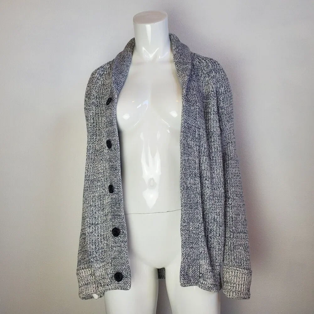 Men's Banana Republic Gray Shawl Cardigan